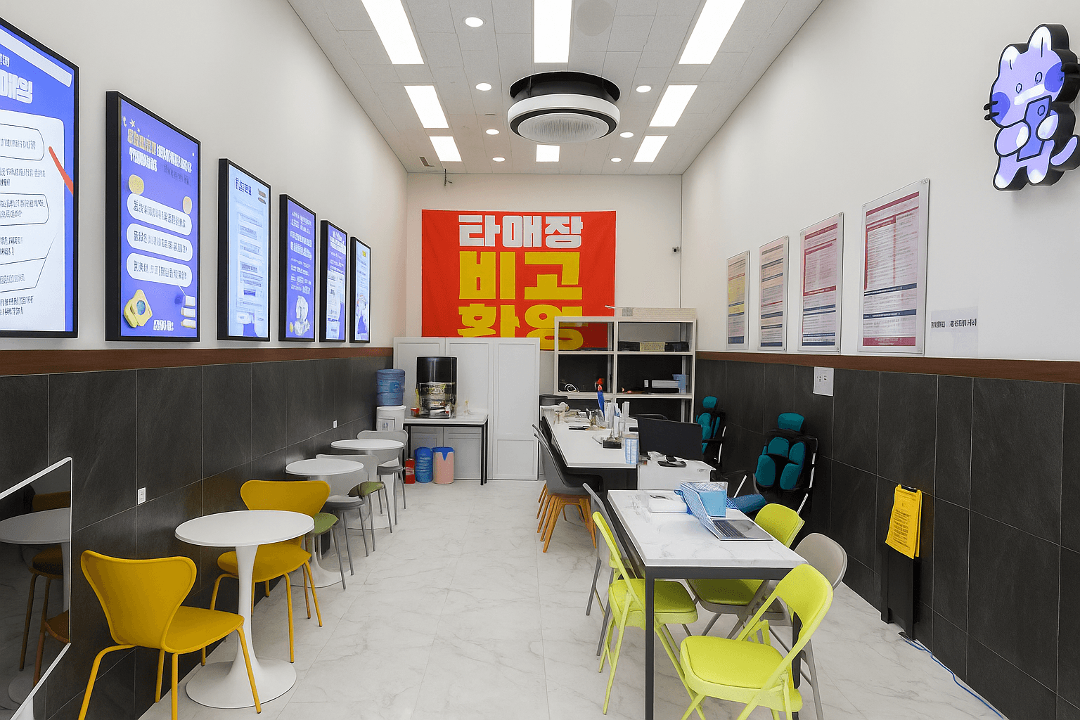 부산 휴대폰 성지 옆커폰 매장 안 모습